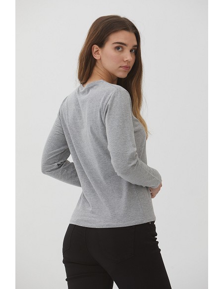 Camiseta Cuello Redondo Manga Larga