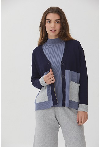 Chaqueta Color Block...