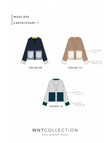 Chaqueta Color Block Detalle...