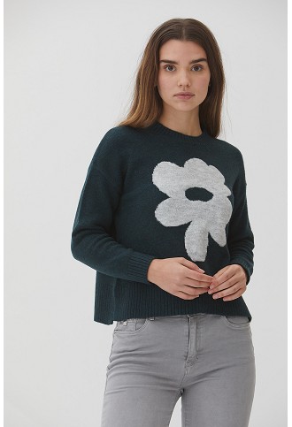 Jersey Intarsia Flor A... 2