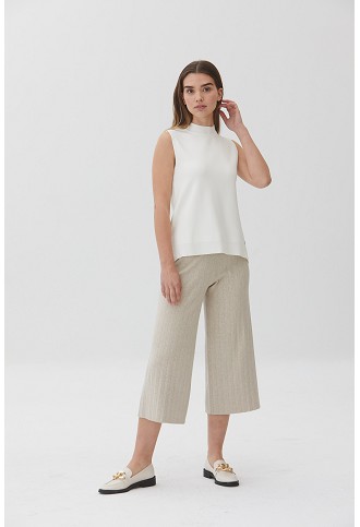 Pantalón Crop Canalé