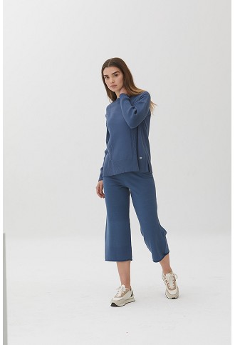 Pantalón Cropped Detalle Bajo 2