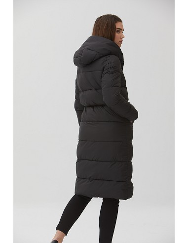 Parka Larga Acolchada con Capucha